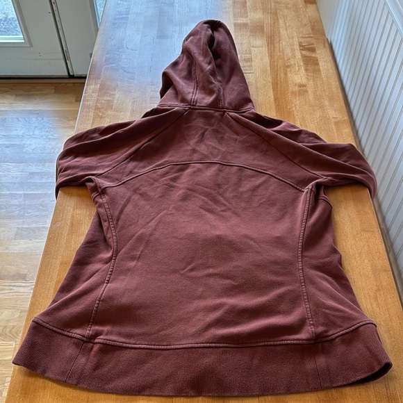 Athleta Rust Zip-up Hooded Sweatshirt - Picture 8 of 9